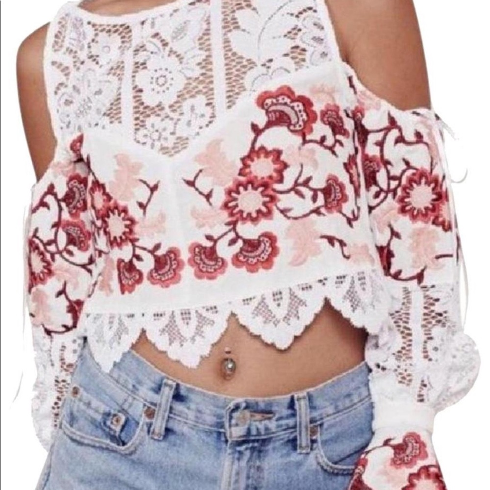 For love and lemons cropped blouse